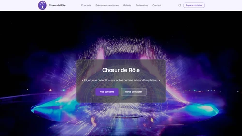 Aperçu du projet Chœur de Rôle